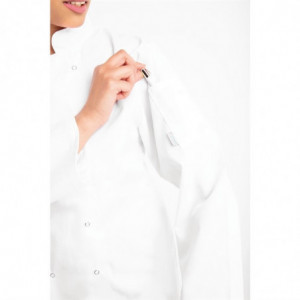 Chaqueta de cocina unisex blanca de manga larga Vegas - Talla L - Whites Chefs Clothing - Fourniresto