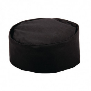 Gorro de cocina negro de polialgodón - Talla L 61 cm - Whites Chefs Clothing - Fourniresto