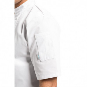 White Unisex Short Sleeve Vegas Kitchen Jacket - Size M - Whites Chefs Clothing - Fourniresto