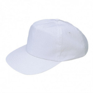 Gorra de béisbol blanca con correa ajustable - Talla única - Whites Chefs Clothing - Fourniresto