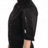 Chaqueta de cocina unisex negra de manga corta Vegas - Talla S - Whites Chefs Clothing - Fourniresto