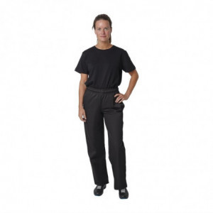 Pantalón de cocina unisex negro Vegas - Talla L - Whites Chefs Clothing