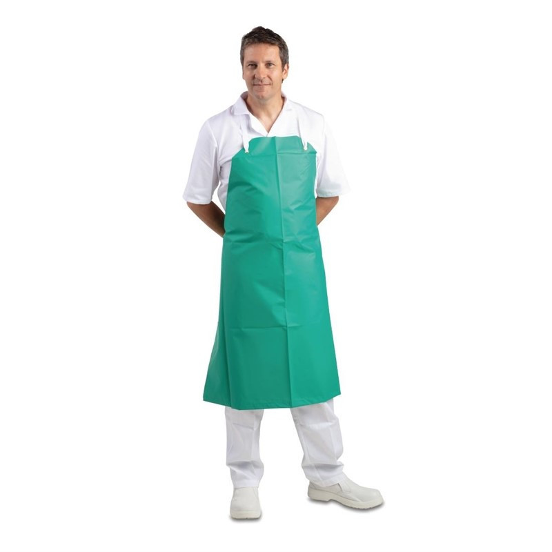 Delantal Impermeable Muy Resistente Verde 1070 X 910 Mm - Ropa de Chef Whites - Fourniresto