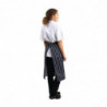 Delantal de cocina a rayas azules y blancas 760 x 920 mm - Ropa de chef Whites - Fourniresto