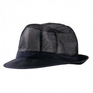 Sombrero Trilby Azul Marino con Rejilla - Talla L 590 mm - FourniResto - Fourniresto