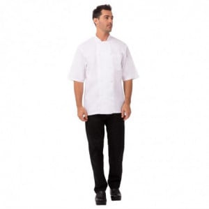 Chaqueta de cocina unisex blanca Montreal Cool Vent - Talla L - Chef Works - Fourniresto