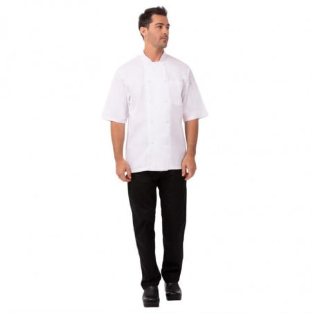 Chaqueta de cocina unisex blanca Montreal Cool Vent - Talla XL - Chef Works - Fourniresto