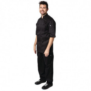 Veste De Cuisine Mixte Noire Cool Vent Montreal - Taille S - Chef Works - Fourniresto