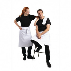 Standard White Server Apron 1000 X 700 mm - Whites Chefs Clothing - Fourniresto