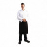 Delantal de camarero estándar negro 1000 x 700 mm - Whites Chefs Clothing - Fourniresto