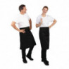 Delantal de camarero estándar negro 1000 x 700 mm - Whites Chefs Clothing - Fourniresto