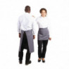 Delantal de camarero gris antracita de polialgodón 1000 x 700 mm - Whites Chefs Clothing - Fourniresto