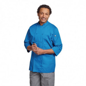 Veste De Cuisine Mixte Bleue - Taille M - Chef Works - Fourniresto