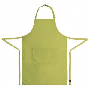 Bib Apron with Adjustable Neck Strap and Double Pocket Lime Green 610 x 860 mm - Chef Works - Fourniresto