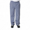 Pantalón de cocina unisex Vegas a cuadros azules y blancos - Talla L - Whites Chefs Clothing - Fourniresto