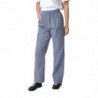 Mixed Vegas Kitchen Pants in Small Blue and White Checkered - Whites Chefs Clothing - Fourniresto