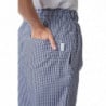 Unisex Vegas Kitchen Pants with Small Blue and White Checks - Size XL - Whites Chefs Clothing - Fourniresto