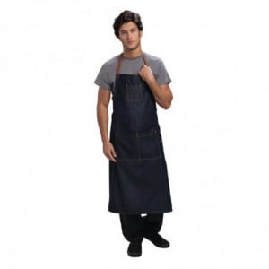 Bib Apron Blue Urban Memphis 890 x 1005 mm - Chef Works - Fourniresto