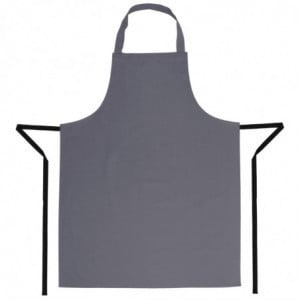 Delantal Babero Gris Antracita de Polialgodón 711 x 965 mm - Whites Chefs Clothing - Fourniresto