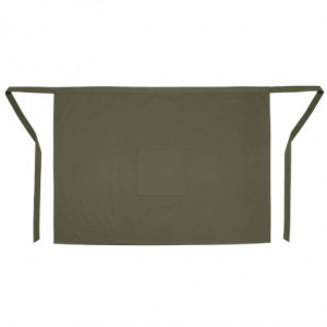 Server Apron Olive in Polycotton 1000 x 700 mm - Whites Chefs Clothing - Fourniresto