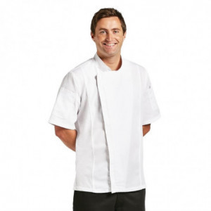 Chaqueta de cocina unisex blanca Urban Springfield - Talla M - Chef Works - Fourniresto