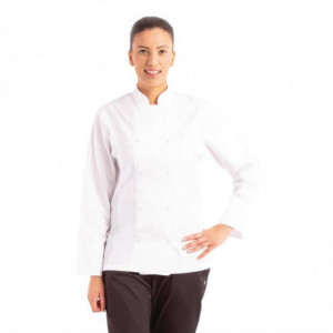 Chaqueta de cocina unisex blanca de manga larga Calgary - Talla L - Chef Works - Fourniresto