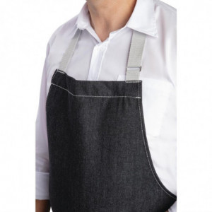 Delantal Bavette Denim Negro Southside en Polialgodón 700 x 1000 mm - Whites Chefs Clothing - Fourniresto