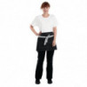 Delantal de camarero corto de mezclilla negra Southside 400 x 760 mm - Whites Chefs Clothing - Fourniresto