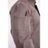 Chaqueta de cocina unisex con cierre de cremallera en gris grafito Hartford - Talla S - Chef Works - Fourniresto