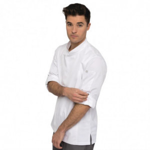 Chaqueta de cocina unisex con cierre de cremallera blanca Hartford - Talla XL - Chef Works - Fourniresto