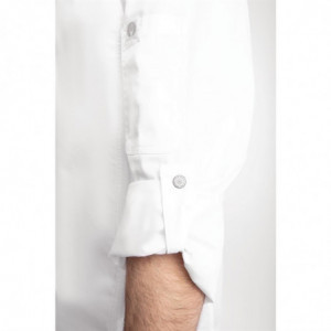 Chaqueta de cocina unisex con cierre de cremallera blanca Hartford - Talla XL - Chef Works - Fourniresto