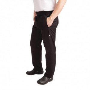 Pantalón Slim Negro para Hombre - Talla L - Chef Works - Fourniresto