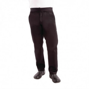 Pantalón Slim Negro para Hombre - Talla XS - Chef Works - Fourniresto