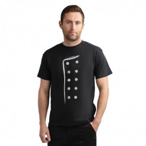 Camiseta negra estampada - Talla XL - FourniResto - Fourniresto