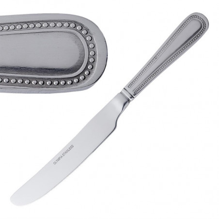 Cuchillo de mesa Bead con mango sólido - Lote de 12 - Olympia - Fourniresto