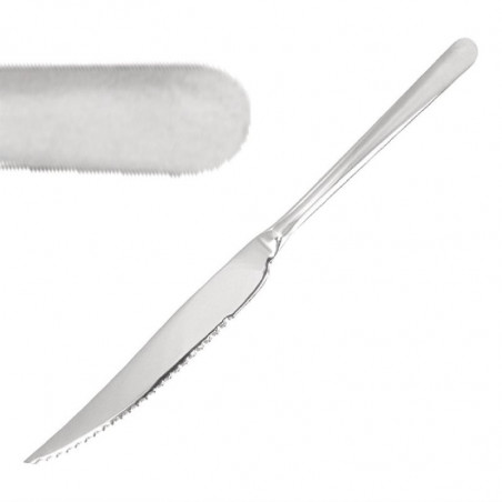 Cuchillo de carne o pizza espejo 235 mm - Lote de 12 - Olympia - Fourniresto