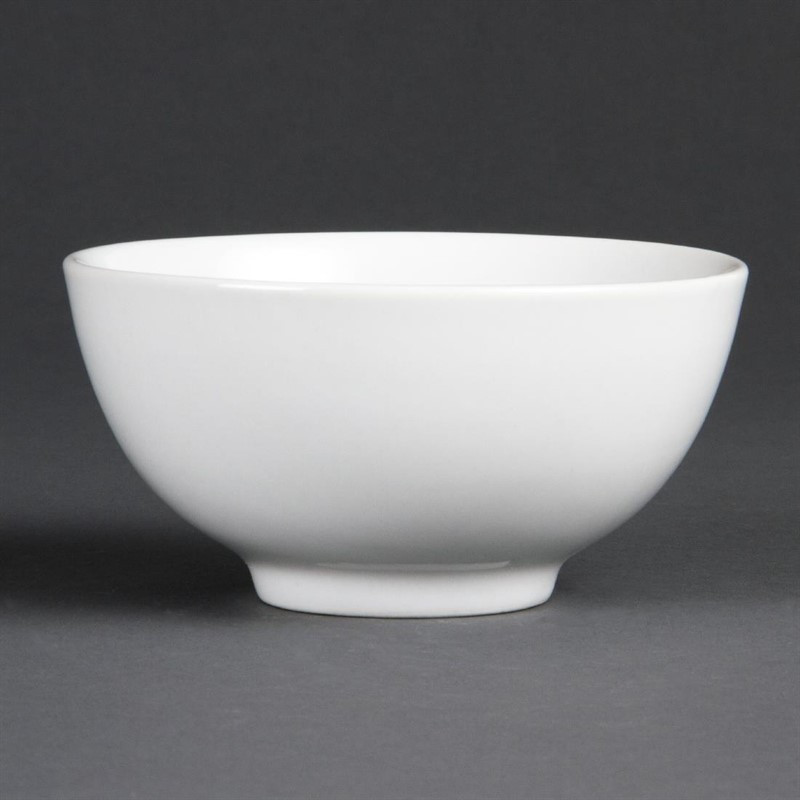 Bol De Arroz Blanco 130 Mm - Lote De 12 - Olympia - Fourniresto