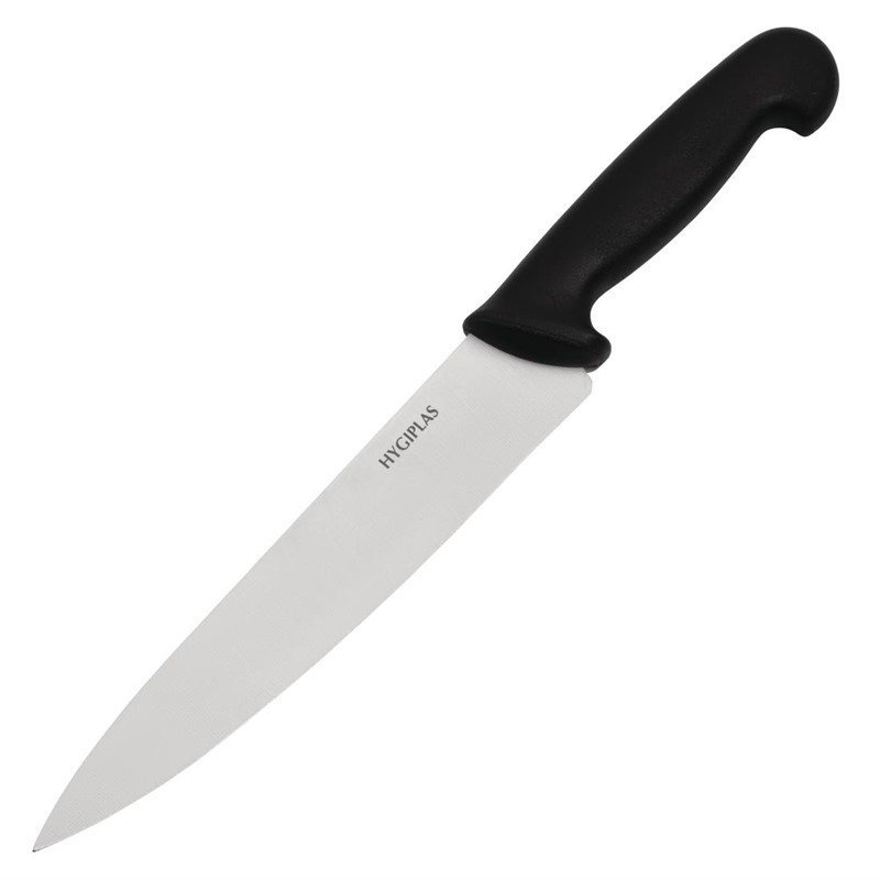 Cuchillo de cocinero negro hoja de 21,5 cm - Hygiplas - Fourniresto