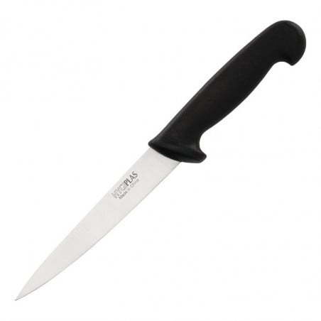 Cuchillo de filete negro de 15 cm - Hygiplas - Fourniresto