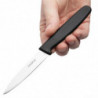 Cuchillo de oficina negro hoja recta 7,5 cm - Hygiplas - Fourniresto