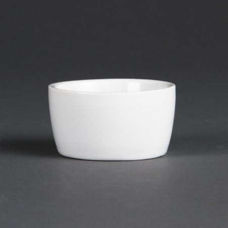 Tarro de mantequilla blanco Whiteware 62 mm - Lote de 12 - Olympia - Fourniresto