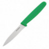 Cuchillo de oficina verde hoja de 7,5 cm - Hygiplas - Fourniresto