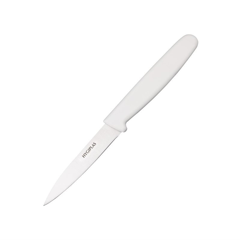 Cuchillo de oficina blanco hoja de 7,5 cm - Hygiplas - Fourniresto