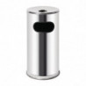 Stainless Steel 35 L Ashtray Stand - Bolero - Fourniresto