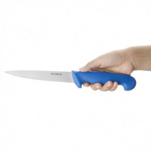 Cuchillo de filete azul hoja de 15 cm - Hygiplas - Fourniresto