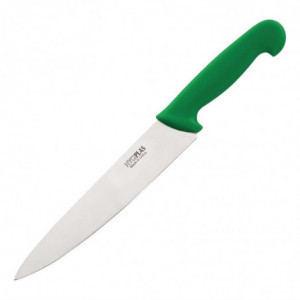 Couteau De Cuisinier Vert Lame 21,5 Cm - Hygiplas - Fourniresto