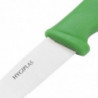 Cuchillo para verduras de hoja dentada verde de 10 cm - Hygiplas - Fourniresto