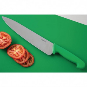 Cuchillo de Cocinero Verde Hoja 25,5 cm - Hygiplas - Fourniresto