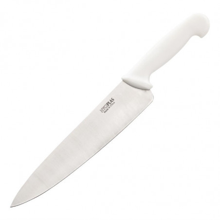 Cuchillo de Cocinero Blanco Hoja 25,5 cm - Hygiplas - Fourniresto