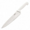 Cuchillo de Cocinero Blanco Hoja 25,5 cm - Hygiplas - Fourniresto